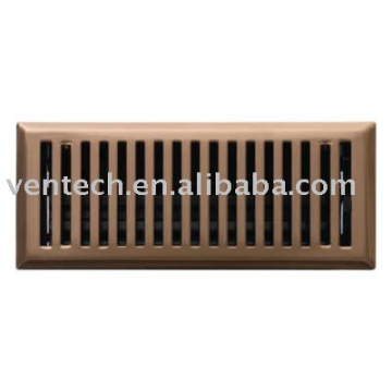 grille de sol, registre de plancher